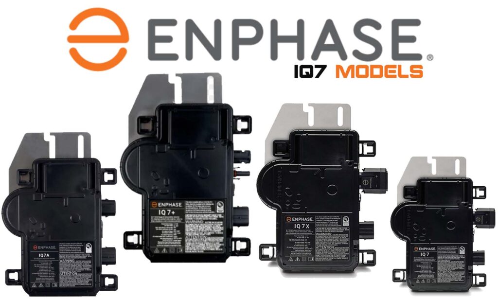 enphase IQ7 microinverters all models