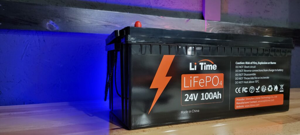 LiTime 24V 100Ah LiFePO4 Lithium Battery