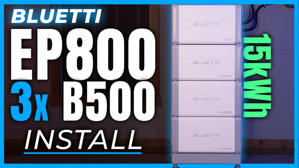 BLUETTI EP800 + B500 INSTALL – Home Battery Backup System